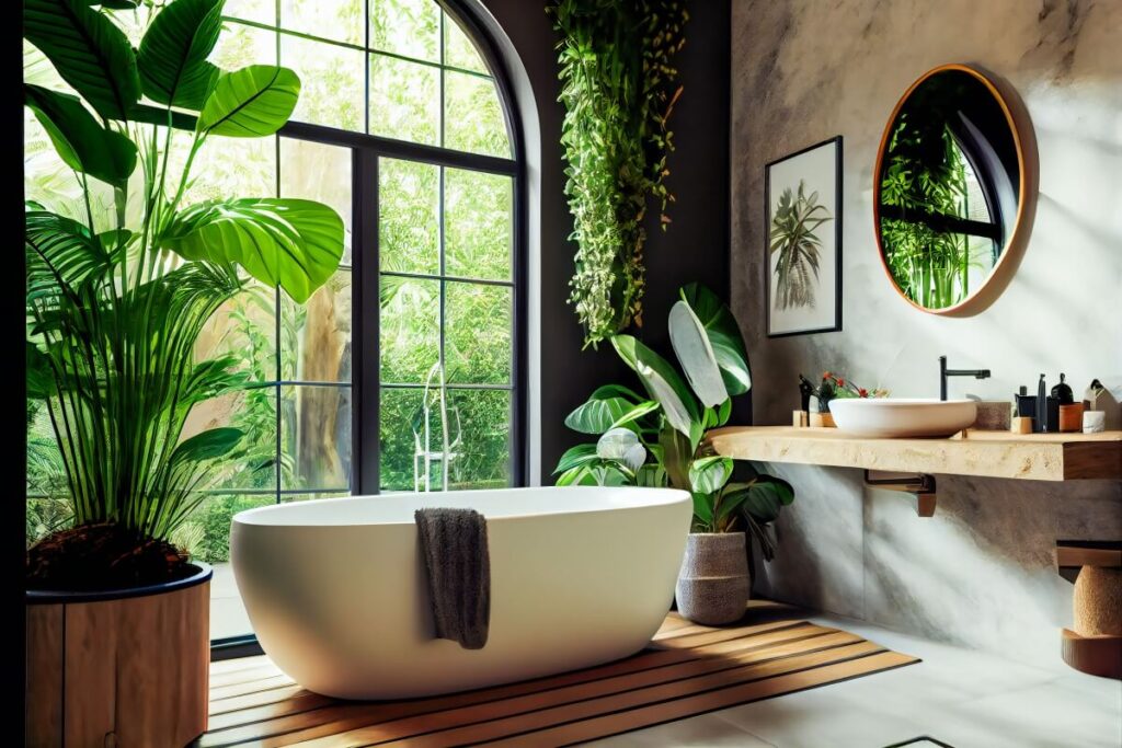 planten badkamer